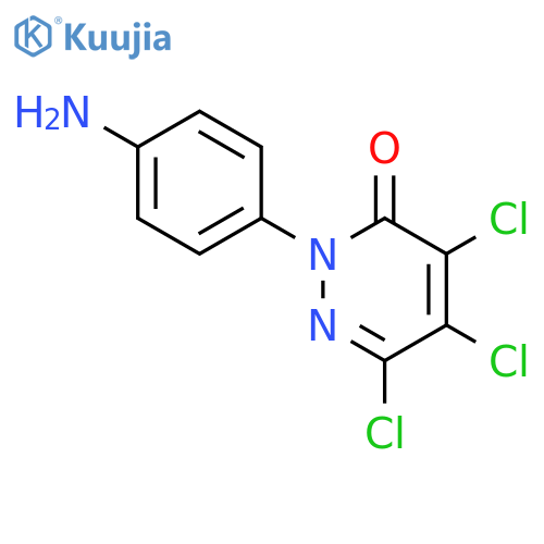 3(2H)-Pyridazinone,2-(4-aminophenyl)-4,5,6-trichloro- structure