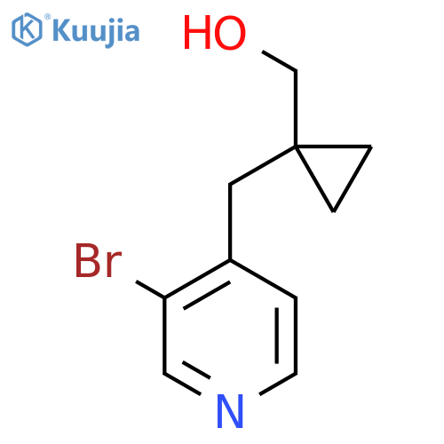 {1-[(3-Bromopyridin-4-yl)methyl]cyclopropyl}methanol structure