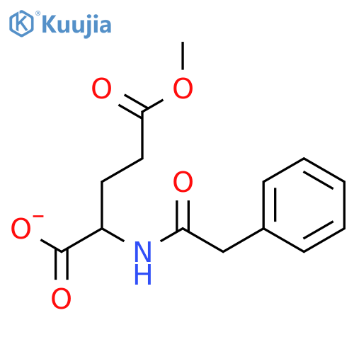 L-Glutamic acid, N-(phenylacetyl)-, 5-methyl ester structure