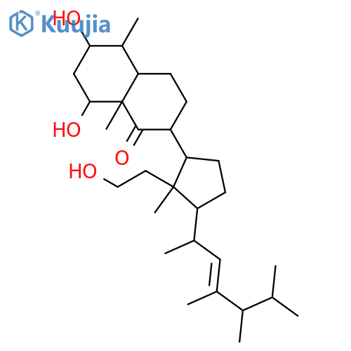 1,3,11-Trihydroxy-4,23-dimethyl-9,11-secoergost-22-en-9-one; (1α,3β,4α,22E,24R)-form structure