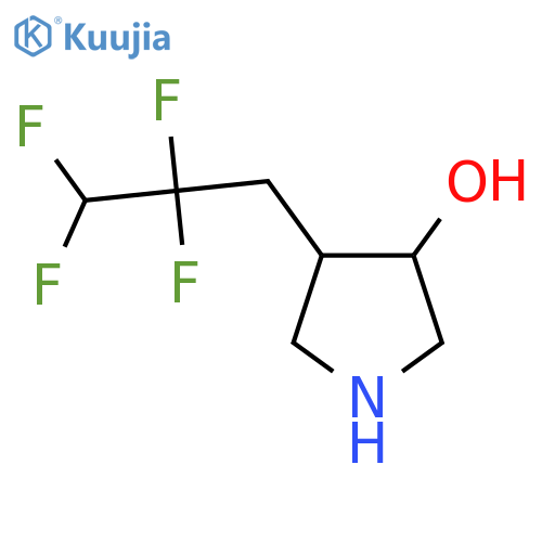 4-(2,2,3,3-tetrafluoropropyl)pyrrolidin-3-ol structure
