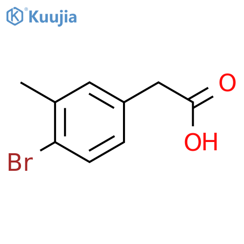 2-(4-Bromo-3-methylphenyl)acetic acid structure