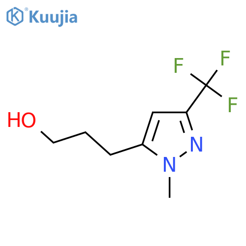 3-1-methyl-3-(trifluoromethyl)-1H-pyrazol-5-ylpropan-1-ol structure