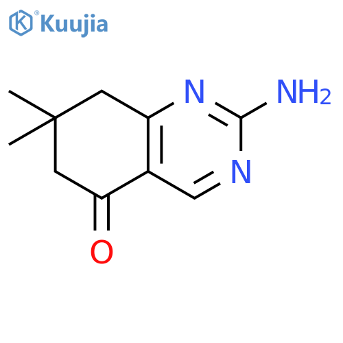 2-amino-7,7-dimethyl-5,6,7,8-tetrahydroquinazolin-5-one structure