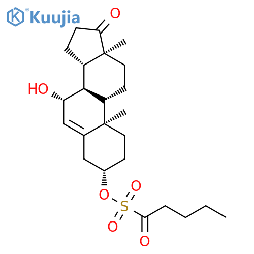 Androst-5-en-17-one,7-hydroxy-3-[[(1-oxopentyl)sulfonyl]oxy]-, (3b,7b)- (9CI) structure