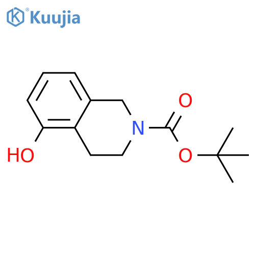 tert-Butyl 5-hydroxy-3,4-dihydroisoquinoline-2(1H)-carboxylate structure