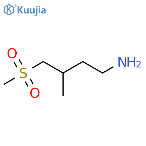 4-methanesulfonyl-3-methylbutan-1-amine structure