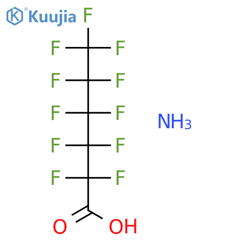 Hexanoic acid,2,2,3,3,4,4,5,5,6,6,6-undecafluoro-, ammonium salt (1:1) structure
