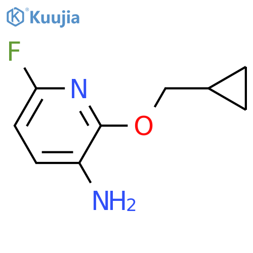2-(cyclopropylmethoxy)-6-fluoropyridin-3-amine structure