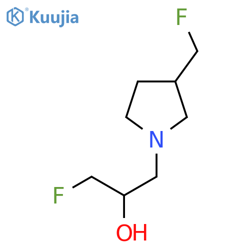1-fluoro-3-3-(fluoromethyl)pyrrolidin-1-ylpropan-2-ol structure