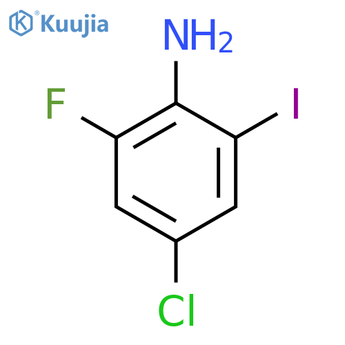 4-Chloro-2-fluoro-6-iodoaniline structure