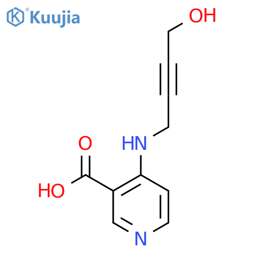 4-(4-hydroxybut-2-yn-1-yl)aminopyridine-3-carboxylic acid structure