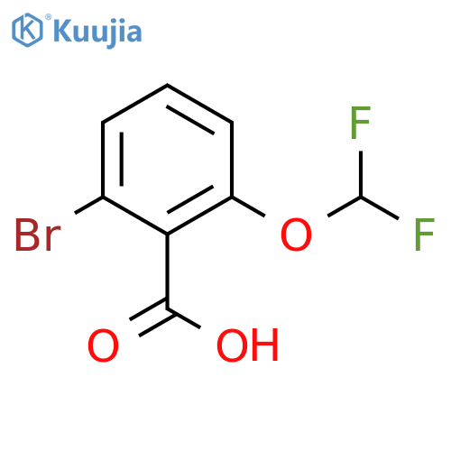 2-bromo-6-(difluoromethoxy)benzoic acid structure