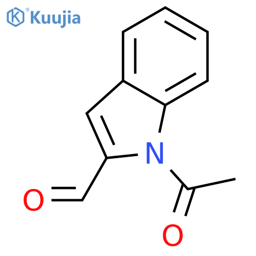 1H-Indole-2-carboxaldehyde,1-acetyl- structure