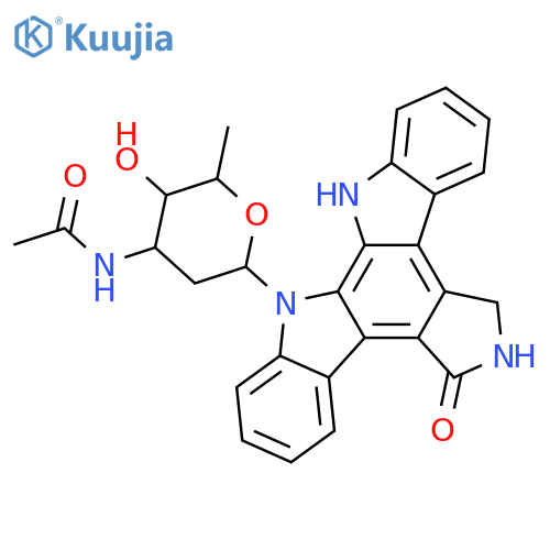 Staurosporinone; N13-(3-Acetamido-2,3,6-trideoxy-α-L-arabino-hexopyranosyl) structure