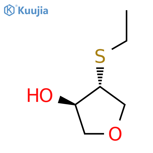 (3R,4R)-4-(Ethylsulfanyl)oxolan-3-ol structure