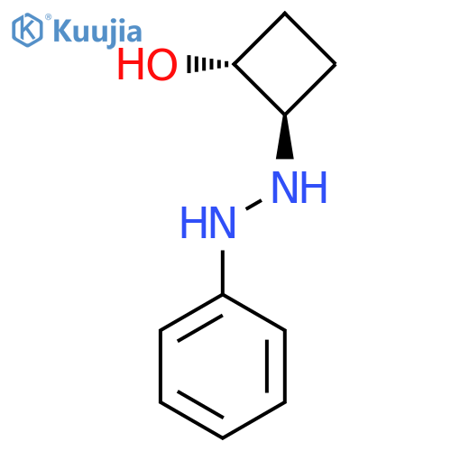 trans-2-(2-Phenylhydrazin-1-yl)cyclobutan-1-ol structure