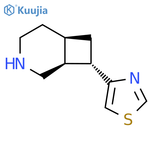 (1S,6R,8S)-8-(1,3-thiazol-4-yl)-3-azabicyclo4.2.0octane structure