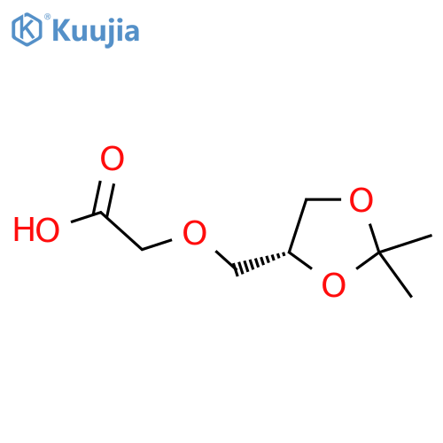 2-{(4R)-2,2-dimethyl-1,3-dioxolan-4-ylmethoxy}acetic acid structure