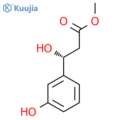 methyl (3R)-3-hydroxy-3-(3-hydroxyphenyl)propanoate structure