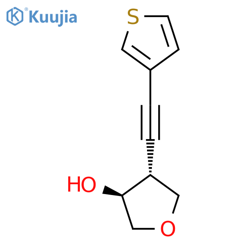 (3S,4R)-4-[2-(Thiophen-3-yl)ethynyl]oxolan-3-ol structure