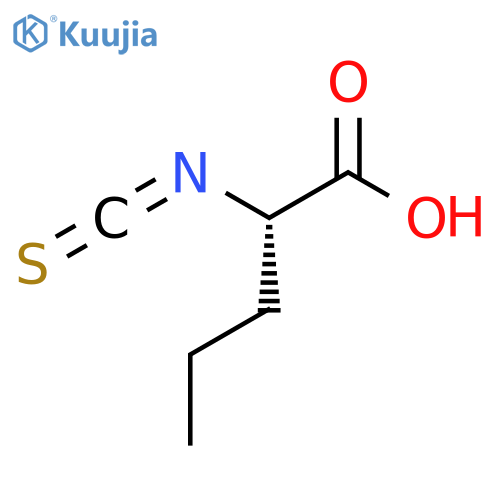 (2S)-2-isothiocyanatopentanoic acid structure