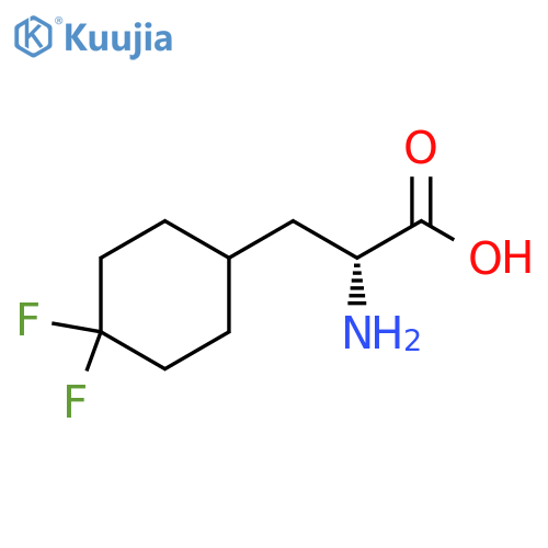 (2R)-2-amino-3-(4,4-difluorocyclohexyl)propanoic acid structure