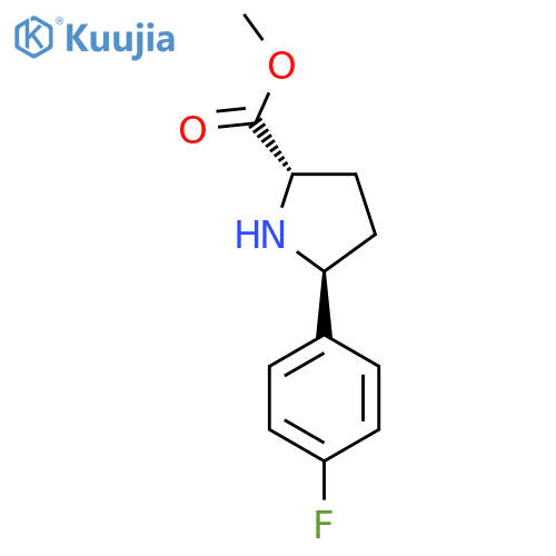 Methyl (2S,5S)-5-(4-fluorophenyl)pyrrolidine-2-carboxylate structure