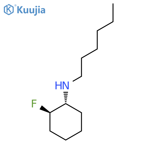 (1R,2R)-2-Fluoro-N-hexylcyclohexan-1-amine structure