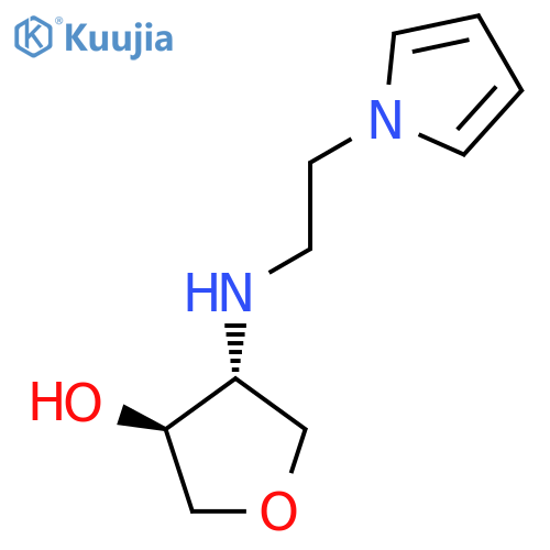 trans-4-{2-(1H-pyrrol-1-yl)ethylamino}oxolan-3-ol structure