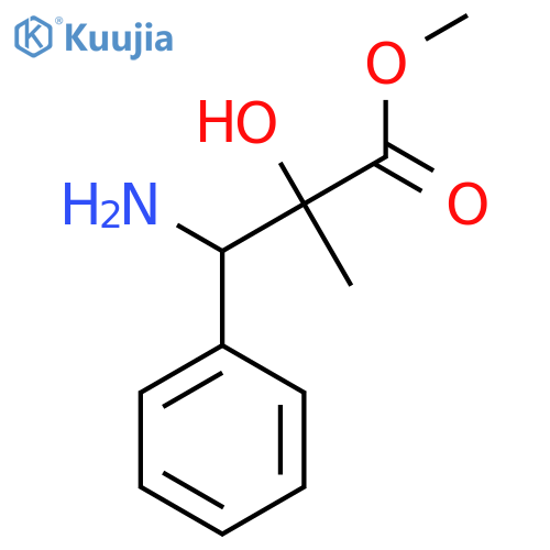 methyl 3-amino-2-hydroxy-2-methyl-3-phenylpropanoate structure
