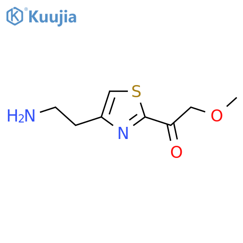 1-4-(2-aminoethyl)-1,3-thiazol-2-yl-2-methoxyethan-1-one structure