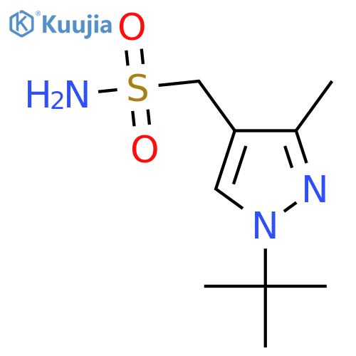 (1-tert-butyl-3-methyl-1H-pyrazol-4-yl)methanesulfonamide structure