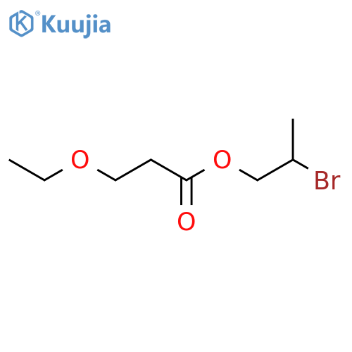 2-bromopropyl 3-ethoxypropanoate structure