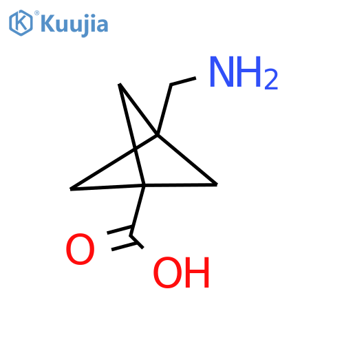3-(aminomethyl)bicyclo1.1.1pentane-1-carboxylic acid structure