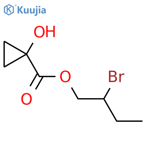 2-Bromobutyl 1-hydroxycyclopropane-1-carboxylate structure
