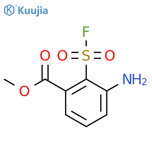 Methyl 3-amino-2-(fluorosulfonyl)benzoate structure