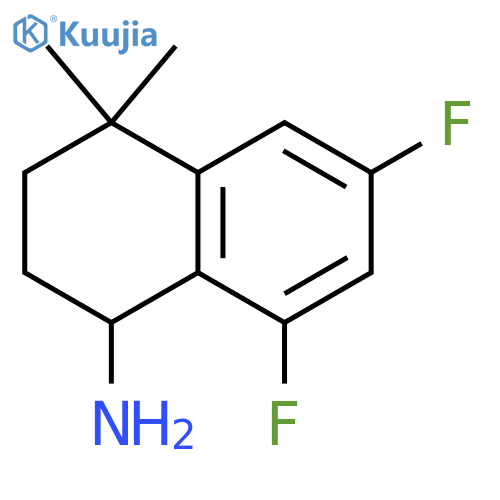 6,8-difluoro-4,4-dimethyl-1,2,3,4-tetrahydronaphthalen-1-amine structure