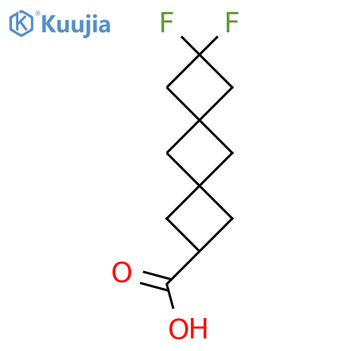8,8-Difluorodispiro[3.1.36.14]decane-2-carboxylic acid structure