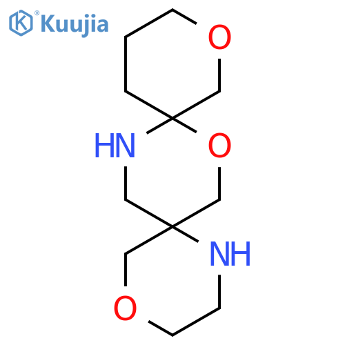 4,8,11-trioxa-1,15-diazadispiro5.2.5^{9}.2^{6}hexadecane structure