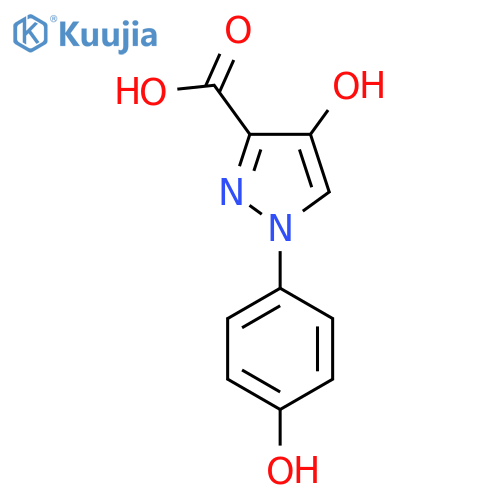 4-hydroxy-1-(4-hydroxyphenyl)-1H-pyrazole-3-carboxylic acid structure