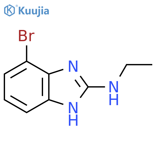 4-bromo-N-ethyl-1H-1,3-benzodiazol-2-amine structure