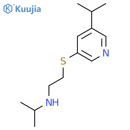 (propan-2-yl)(2-{5-(propan-2-yl)pyridin-3-ylsulfanyl}ethyl)amine structure