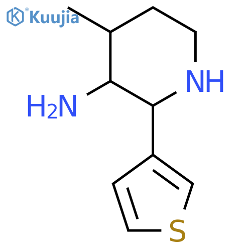 4-methyl-2-(thiophen-3-yl)piperidin-3-amine structure