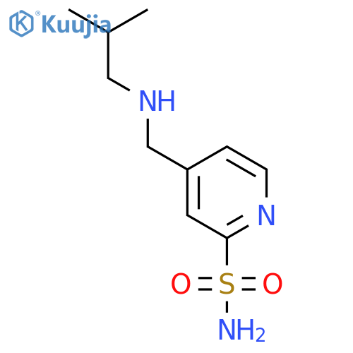4-{(2-methylpropyl)aminomethyl}pyridine-2-sulfonamide structure