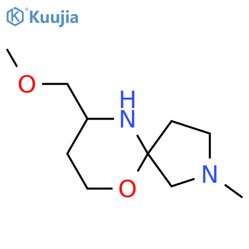 9-(methoxymethyl)-2-methyl-6-oxa-2,10-diazaspiro4.5decane structure