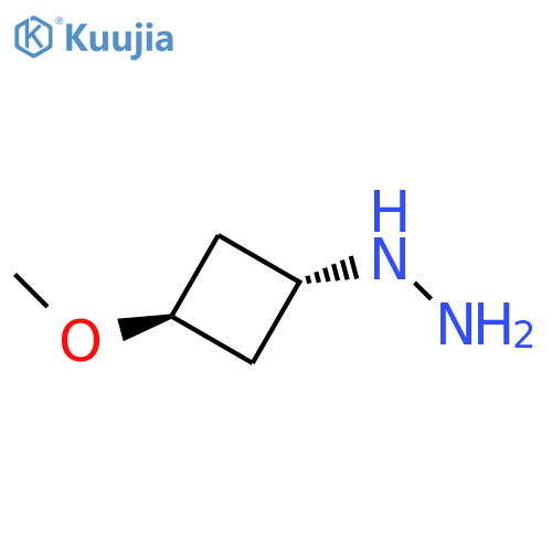 ((1r,3r)-3-methoxycyclobutyl)hydrazine structure