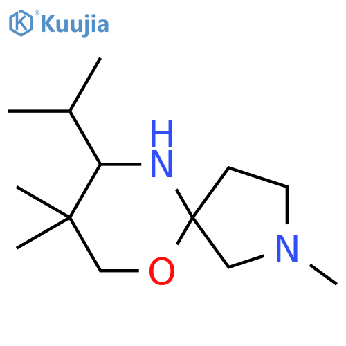 2,8,8-trimethyl-9-(propan-2-yl)-6-oxa-2,10-diazaspiro4.5decane structure