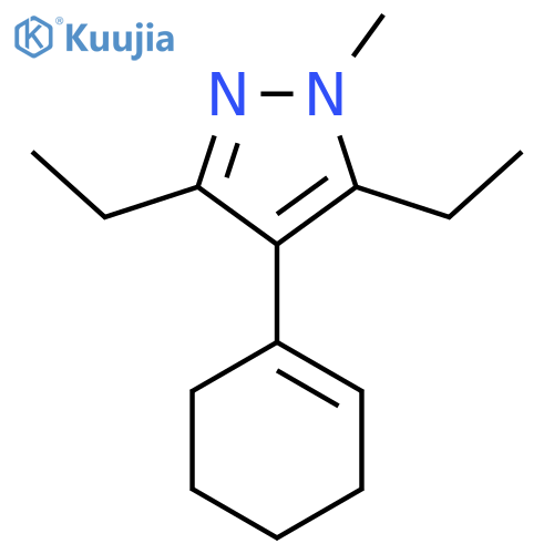 4-(cyclohex-1-en-1-yl)-3,5-diethyl-1-methyl-1H-pyrazole structure