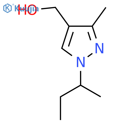 1-(butan-2-yl)-3-methyl-1H-pyrazol-4-ylmethanol structure